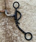 Stylish Medium Shank 5    Mouth Hinge Ported Copper Roller Western Horse Bit