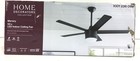 Home Decorators Merwry 52 In  Led Indoor Matte Black Ceiling Fan  open 