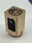Holiday Wreath Christmas Small Wood Mount Rubber Stamp