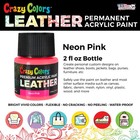 Neon Pink Premium Acrylic Leather And Shoe Paint  2 Oz - Sneakers  Jackets  Bags