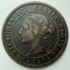 1882 H Canada Large Cent Queen Victoria Early Canadian Coin Vf