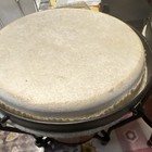 Wood   Metal Bongo Hand Drums Pair With Stand And Metal Hardware Set