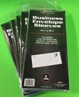 500  10 Business Envelope First Day Cover Poly Sleeves- Clear -archival Safe-bcw
