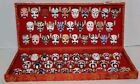 Handpainted Chinese Peking Opera Masks Set In Case 58 Miniature Masks Asian 