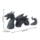 Three-section Flying Dragon Statue Resin Dragon Statue Crafts Gothic Stylish