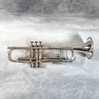 Blessing Ml-1 Silver Professional Trumpet W  Case And Mouthpiece  ready To Play 
