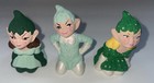 3 Vintage Pixies Ceramic Handmade Elf Craft Lot Adorable Sprites 2 5    Lot