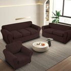 Waterproof Non-slip Leaf Jacquard Stretch Sofa Cover With Cushion Cover