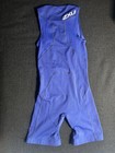 2xu Men s Elite Sleeveless Tri Suit Blue Compression Triathlon Skinsuit Size M