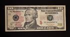  10 Dollar Bill Note Error Heavy Over Inked Smeared Serial Number Rare Smeary