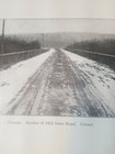1911 Photo Plate New Snow Covered Section Of Road Cannan Maine Somerset County 