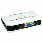 Vga To Hdmi Hd 1080p Video Audio Converter   Braided 4 5 Feet Hdmi Cable