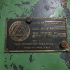 Minster 56 Ton Obi Geared Clutch Punch Press 5hp 208 460v 6  Stroke 11  Throat