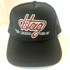 Vintage  Merle Haggard Trucker Hat Hag    the Legend Goes On    Snapback Black