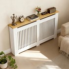 Modern Radiator Cover With Table Top  White Radiator Cabinet  Enclosure For Home