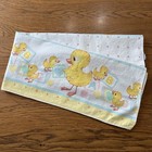 Vintage Riegel Baby Receiving Blanket Mama Duck Abc Blocks Unisex Nursery Gift