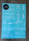 Chalk Couture Transfer Stencil Salon Lips Lashes Retired 12 x18 Rare Transfer