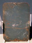 Antique 1900s American Steel Farm Fences Advertising Tin Match Holder   Striker