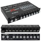 7 Band 1 2 Din Graphic Car Audio Equalizer 6-channel Rca Sub Output 8v Rms Eq755