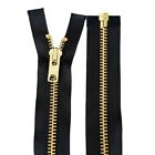 Ykk  10 5  - 36  Brass Metal Extra Heavy Duty Separating Jacket Zipper Black-usa