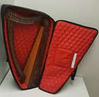 Musical Instrument 19 Strings Lever Harp Rose Wood With Padded Gig Bag