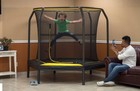 Jumpking 7 5-foot Trampoline  With Enclosure  Black yellow