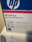 Hp 640 Fax Plain Paper Inkjet Fax Machine New Open Box