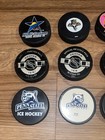 Ice Hockey Pucks  Mixed Lot Of 12 Used Hockey Pucks - Nhl   Panthers   Penn St
