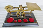 Antique S  Mordan   Co London Inland Letter Post Scale   Brass Letter Scale