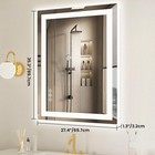 Olixis Olixis Led Bathroom Vanity Mirror For Wall With Anti-fog  Dimmable-zengc