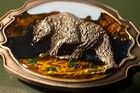 Bear Grizzly Black Belt Buckle Scenery 3 1x2 4   Full Metal Outdoors Usa Seller 
