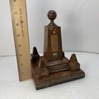 Ecuador Mitad Del Mundo  Middle Of The World City Monument Wood Sculpture Decor