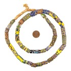 Antique Venetian Millefiori African Trade Beads  20710 10mm Ghana Multicolor