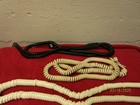 Lot Of Vintage Handset Phone Coil Cord Receiver Wire Telephone Curly