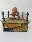 Vintage Marx 1930   s Wind-up Tin Toy Knockout Champ Boxing Match As Is For Parts