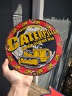 Vtg Rare Caterpillar Engine Parts 10  Porcelain Metal Sign D9 Dozer Construction