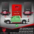 For 2009-2024 Ram 1500 2500 3500 Crew Cab 6  Side Step Nerf Bar Running Boards