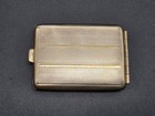 Antique Art Deco English Gilt Brass Vesta Case Match Safe 1930s
