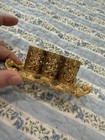Vintage Matson Stylebuilt Gold Filligree Vanity Lipstick Holder