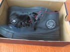 Black Leather Chuck Taylor The Ramones Super Rare  Impossible To Find 9 5