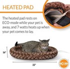 Thermo-kitty Fashion Splash Indoor Heated Pet Bed Heated Bed For Dogs Cats 16x22