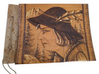 Vintage Polish Folk Art Carved Wood Photo Album Scrapbook