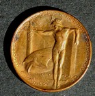1915 Hk-400    Bronze Panama-pacific Exposition Official Medal So-called Dollar