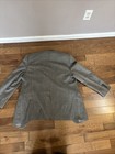 Vintage Ralph Lauren Beige Gray Tweed Herringbone Pure Wool Sport Coat Jacket 48