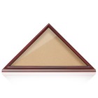 Burial Memorial Flag Display Case For 5  X 9  Folded  Solid Wood Cherry Finish