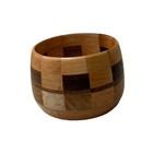 Handcrafted Hand Turned Segmented Wooden Bowl Mixed Wood Made In Minnesota