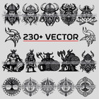 230  Viking Svg Bundle   Norse Mythology  Laser Cut  Cricut  Png  Dxf  Eps Files