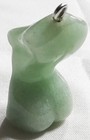 Natural Green Aventurine Crystal Goddess Carving Woman Body Healing Pendant