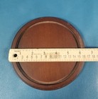 Vintage Bard s Genuine Wood Base   Glass Dome Cloche Display 11 5  X 7 