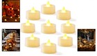 Battery-operated Flameless Tea Lights - 12-pack For Weddings  Holidays    More